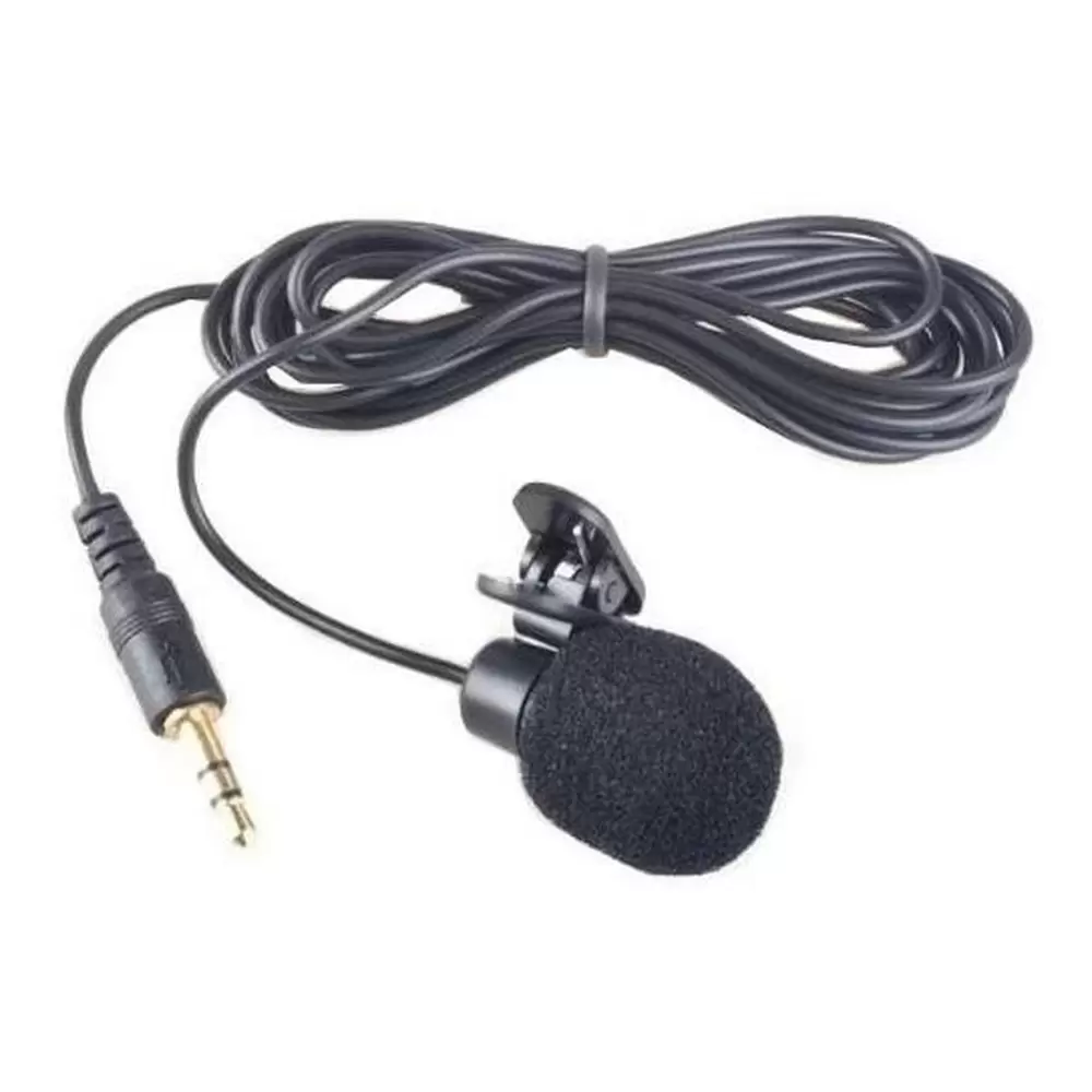 Microfone De Lapela Com Clip Tomate Mp-018 50/60kHz 40dB 30V De Saida